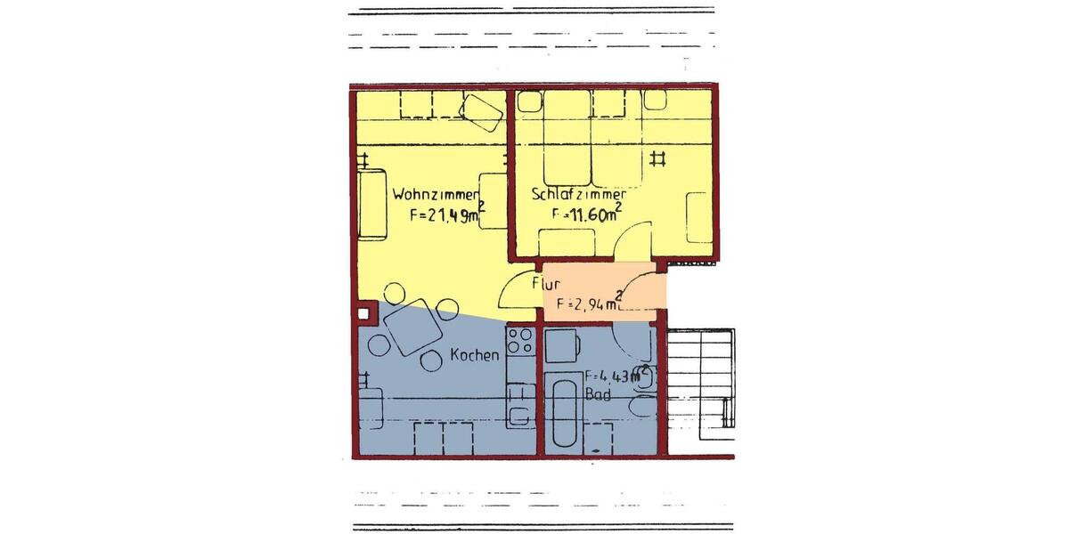 Dachgeschoßwohnung Plauen Altstadt - 1.5 Zimmer, 41 m&sup2;, 208&euro; | Angebot:26422132