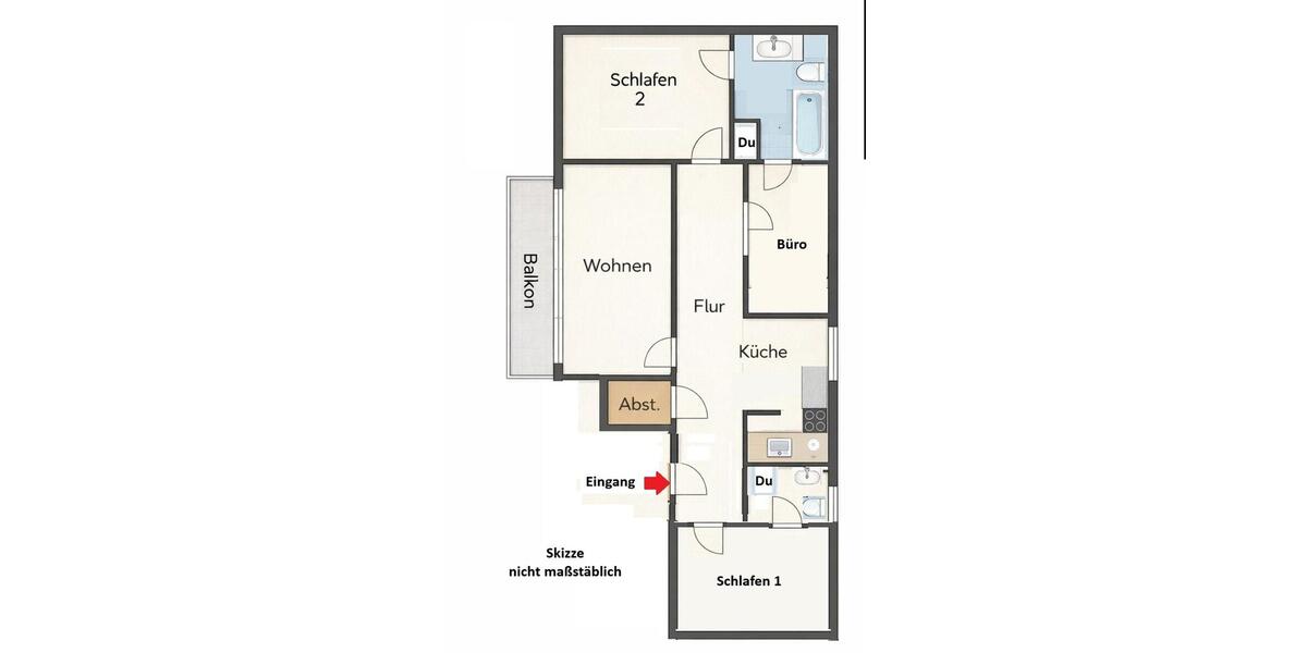 Etagenwohnung Horn-Bad Meinberg Bad Meinberg - 3 Zimmer, 93 m&sup2;, 665&euro; | Angebot:25853495