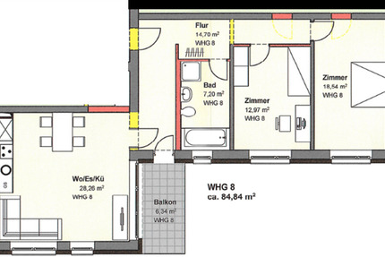 Kernsanierte 3-Zimmer Wohnung in LahrKuhbach 3 zimmer