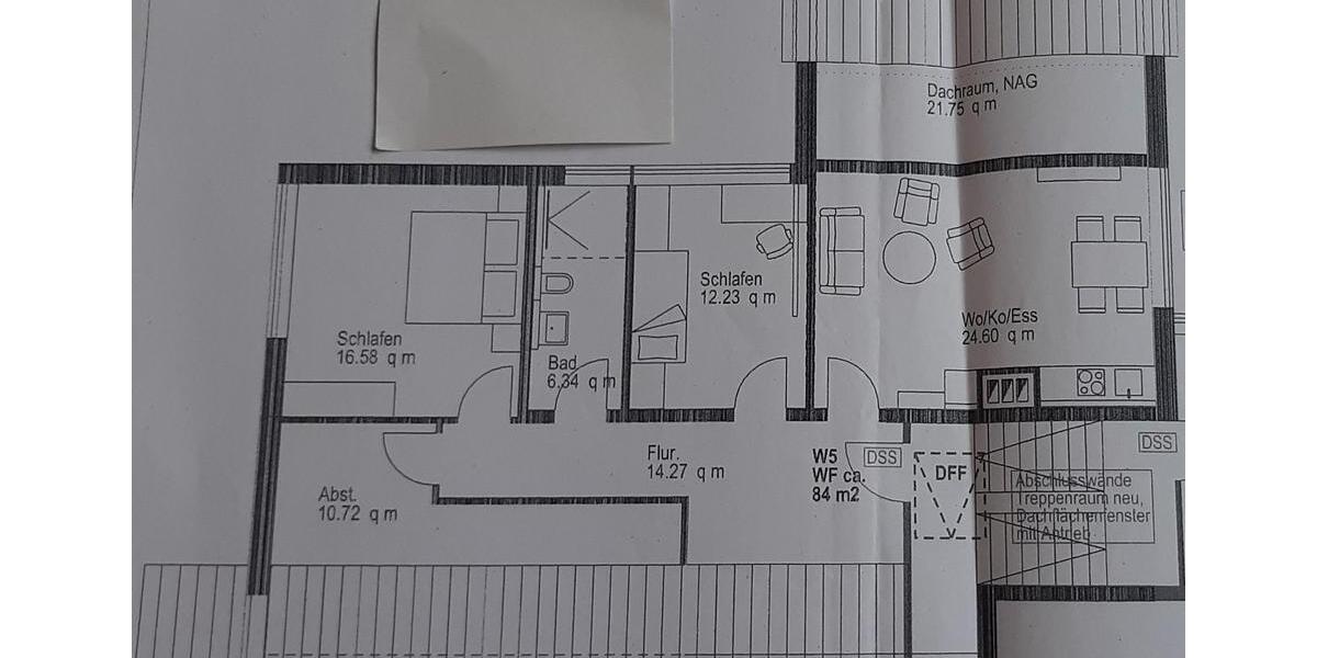 Dachgeschoßwohnung Bernkastel-Kues Kues - 3 Zimmer, 83 m&sup2;, 800&euro; | Angebot:26050575