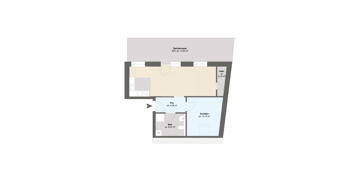 Etagenwohnung Elmshorn - 2 Zimmer, 71 m&sup2;, 990&euro; | Angebot:25511120