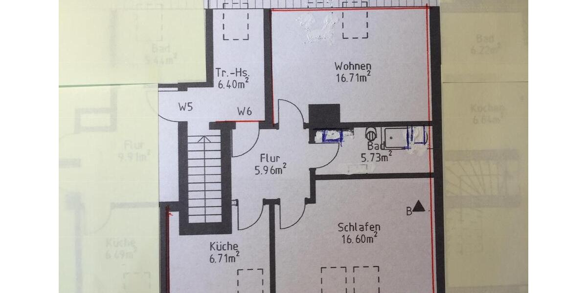 Dachgeschoßwohnung Zeven - 2 Zimmer, 52 m&sup2;, 490&euro; | Angebot:25102900