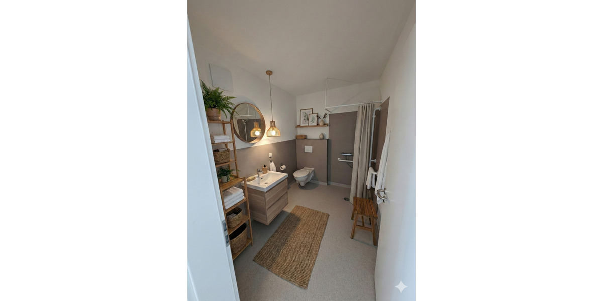 Ab April 2026 Helle barrierefrei klimatisiert 2-Raum Wohnung Blick Ins Grüne an den Spreewiesen 2 zimmer