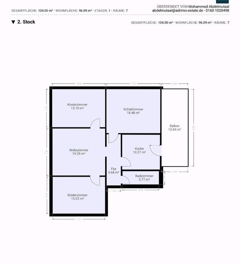 Helle 4 Zimmer Wohnung in Ulm am Willy Brand Platz