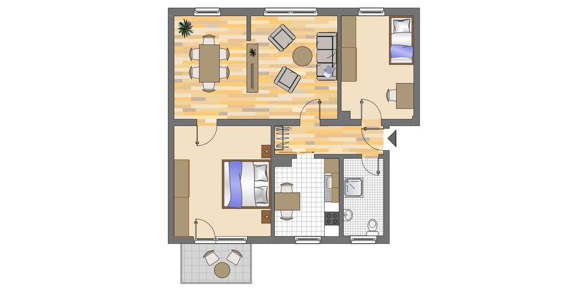 Wohnung zum Mieten in Marl 599 € 76.11 m² 3 zimmer
