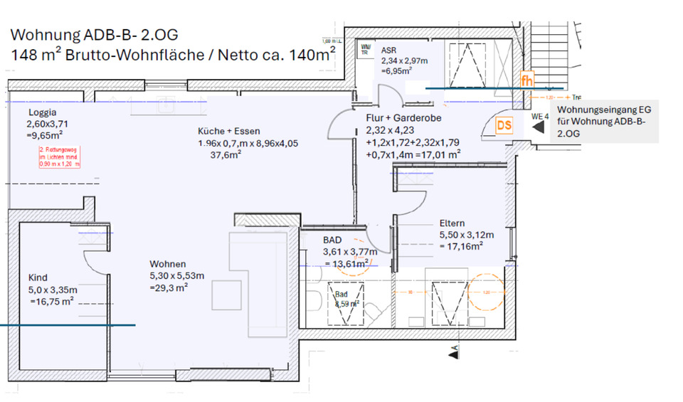 Dachgeschoßwohnung Engelskirchen - 3.5 Zimmer, 132 m&sup2;, 1.640&euro; | Angebot:24437010