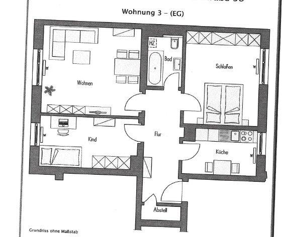 Wohnen auf Zeit Würzburg Sanderau - 16 Zimmer, 68 m&sup2;, 430&euro; | Angebot:26682835
