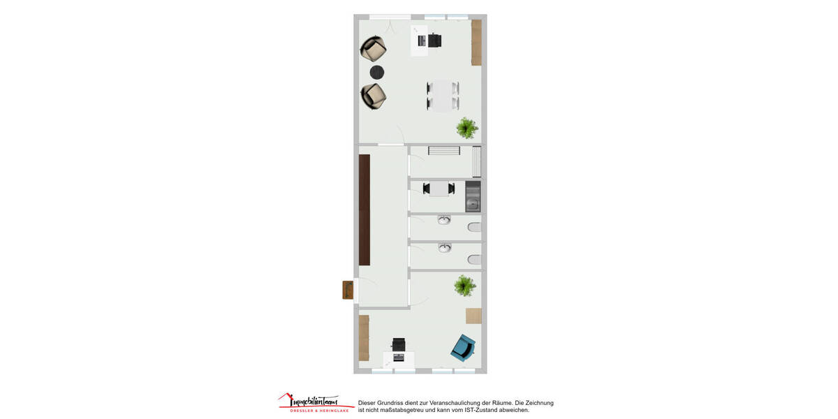 Gewerbeobjekt Halstenbek - 2 Zimmer, 69 m&sup2;, 830&euro; | Angebot:26154811