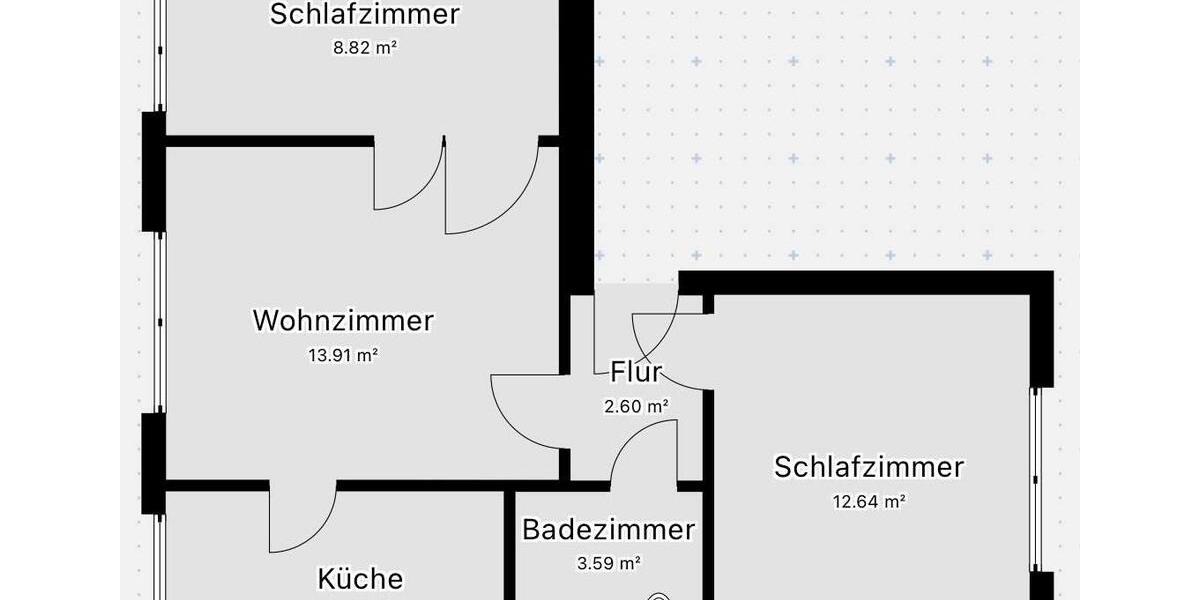 Etagenwohnung Wolfsburg - 3 Zimmer, 47 m&sup2;, 474&euro; | Angebot:25225105