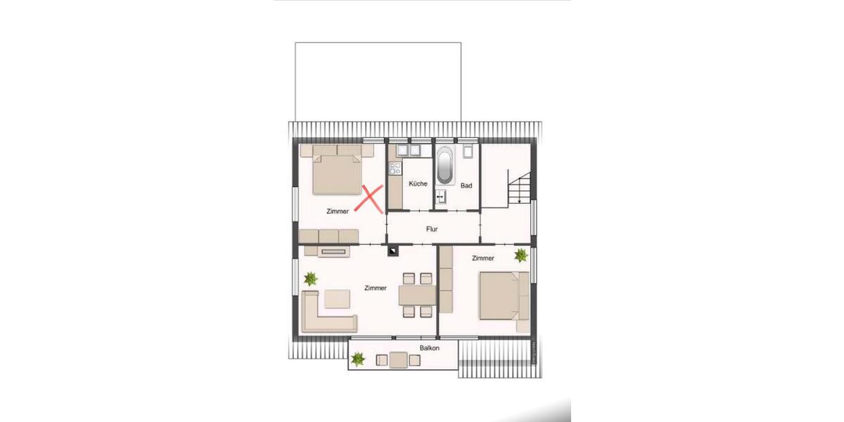 Wohnen auf Zeit Mössingen - 13 Zimmer, 55 m&sup2;, 525&euro; | Angebot:25821011