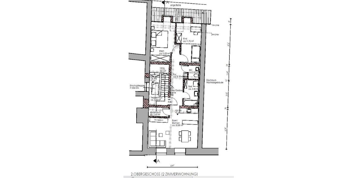 Etagenwohnung Straubing - 2.5 Zimmer, 70 m&sup2;, 840&euro; | Angebot:26494725