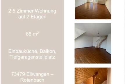 Wohnung Ellwangen (Jagst) - 3 Zimmer, 86 m&sup2;, 860&euro; | Angebot:25223848