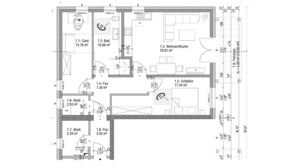 3 Zimmer-Neubauwohnung, gehobene Ausstattung, 96 m², Garten, EBK 3 zimmer