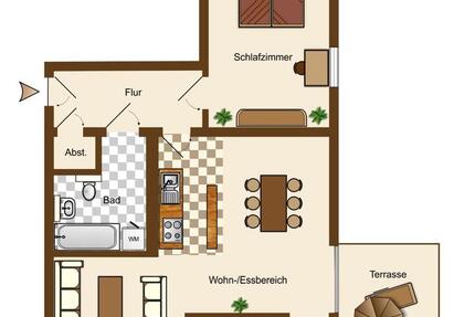 Wohnung Magdeburg Hopfengarten - 2 Zimmer, 47 m&sup2;, 350&euro; | Angebot:24700320