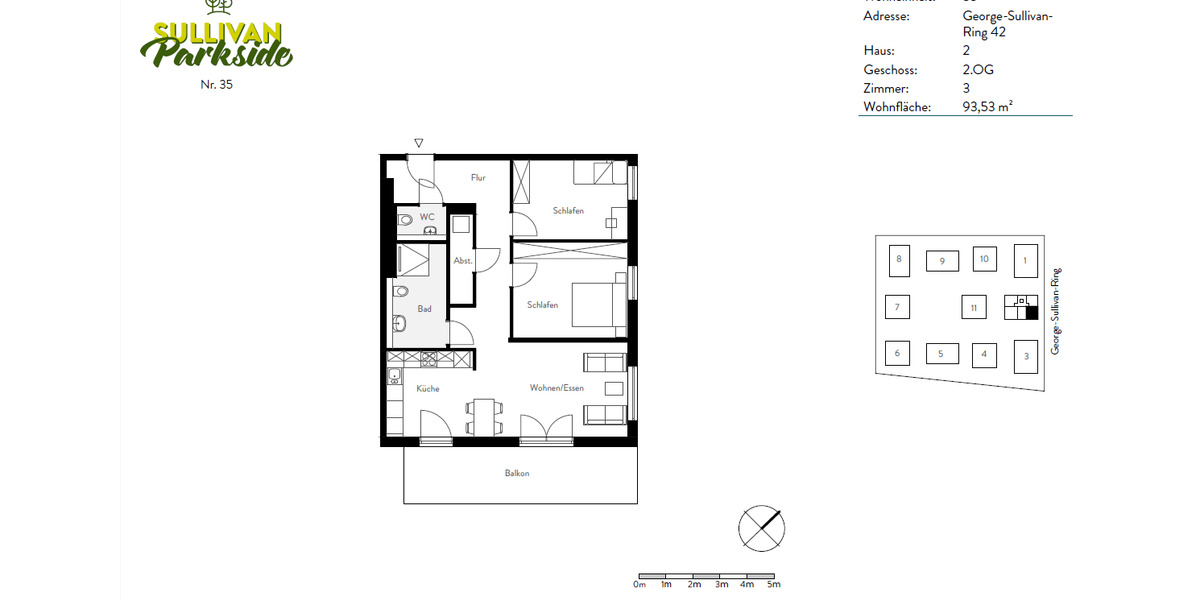 Wohnen im Sullivan Parkside: Perfekt für Familien! 3 zimmer