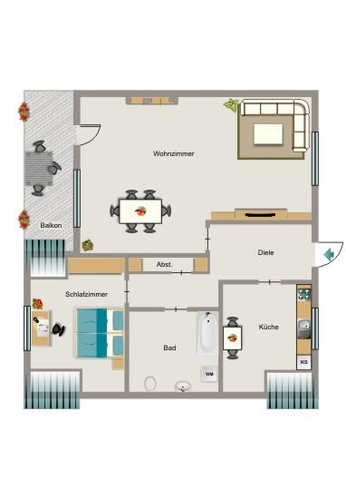 Wohnfühlen bei VIVAWEST zimmer