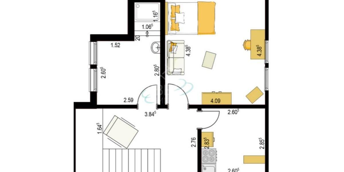Etagenwohnung Schwäbisch Hall - 1 Zimmer, 42 m&sup2;, 851&euro; | Angebot:25807503