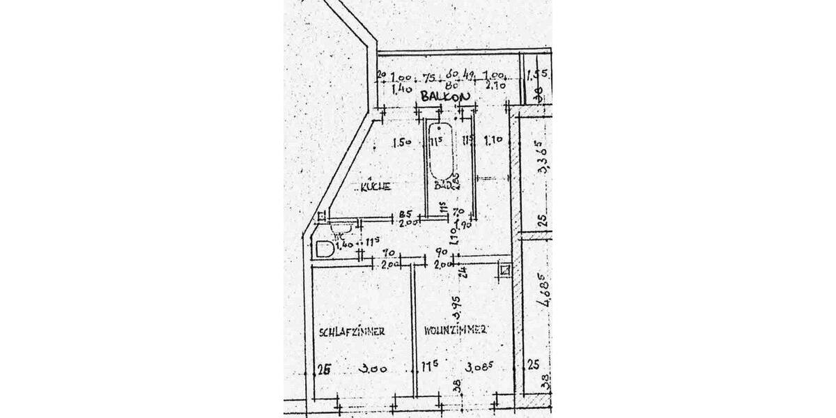 Etagenwohnung Worms Innenstadt - 2 Zimmer, 50 m&sup2;, 670&euro; | Angebot:26833852