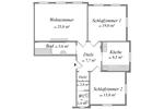 Etagenwohnung Dresden Cotta - 3 Zimmer, 86 m&sup2;, 688&euro; | Angebot:26682528