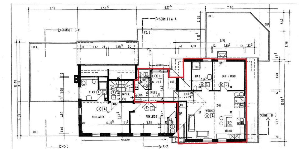 Dachgeschoßwohnung Ibbenbüren - 2 Zimmer, 65 m&sup2;, 715&euro; | Angebot:24953588