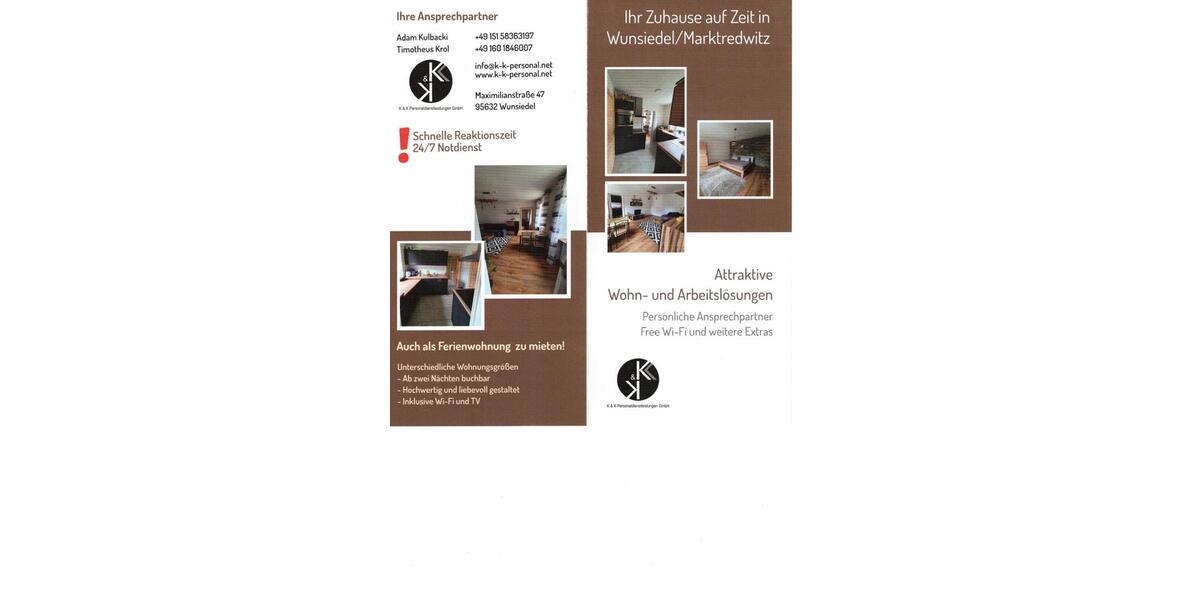 Wohnen auf Zeit Marktredwitz - 4 Zimmer, 80 m&sup2;, 22&euro; | Angebot:13039345