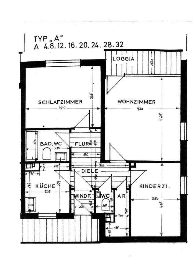 3-Zimmer-Wohnung in Aussichtslage mit Loggia -für 1-2 Personen geeignet-