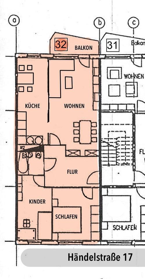 Mietwohnung 3 Raum Leinefelde hell ruhig gute Lage 80 m² Wohnung