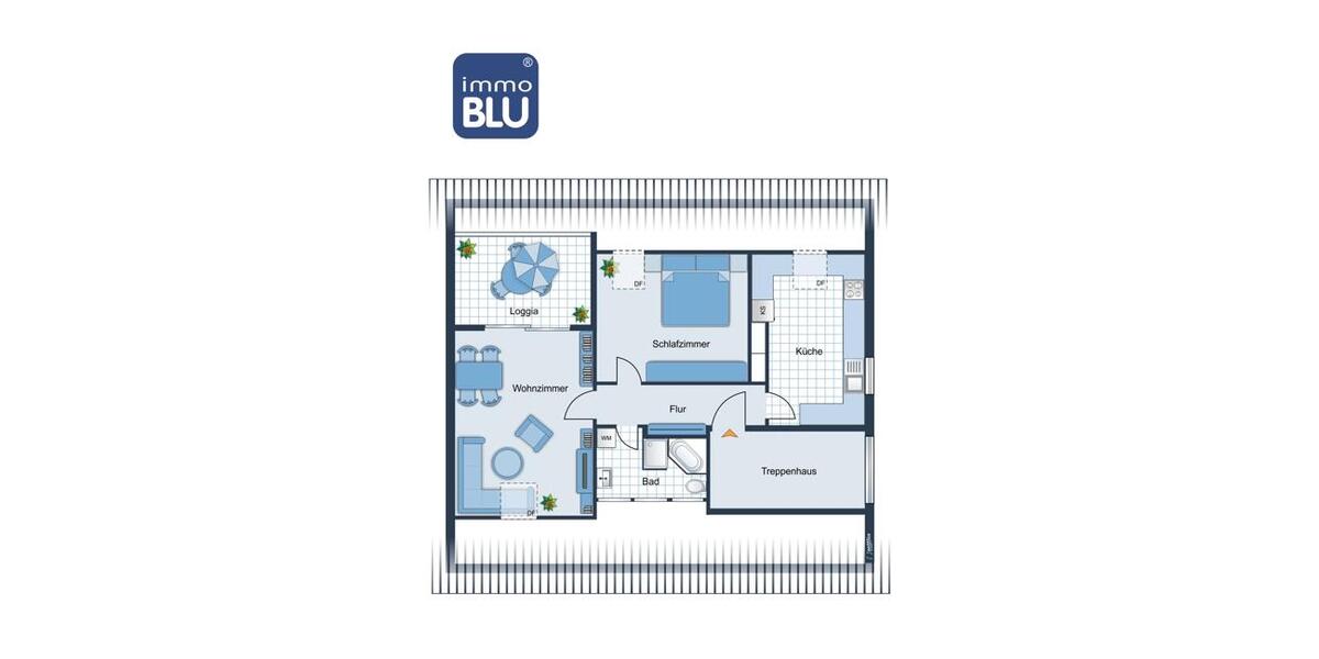 Dachgeschoßwohnung Weingarten (Baden) - 2 Zimmer, 70 m&sup2;, 760&euro; | Angebot:26086900