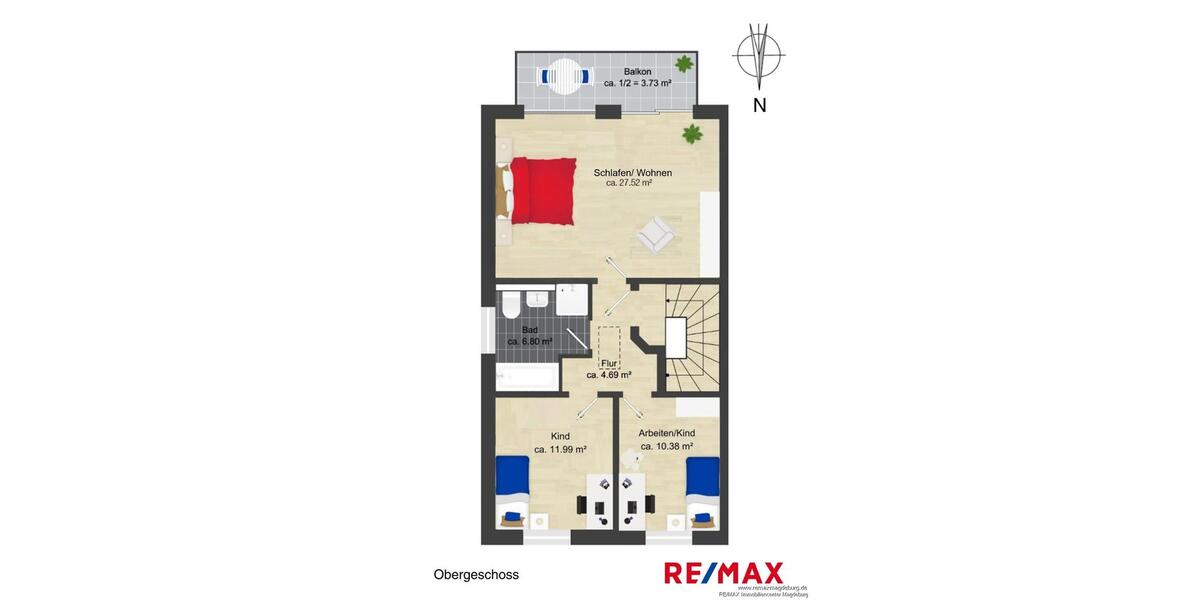 Etagenwohnung Magdeburg Ottersleben - 5 Zimmer, 134 m&sup2;, 1.650&euro; | Angebot:25499238