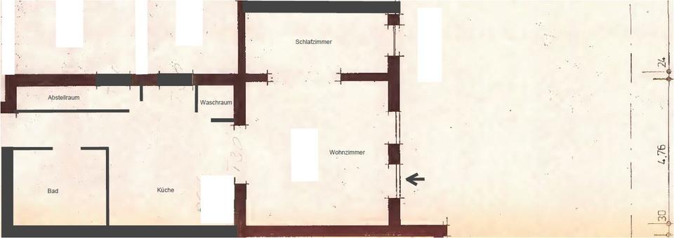 Erdgeschoßwohnung Löhne - 2 Zimmer, 65 m&sup2;, 540&euro; | Angebot:26294666