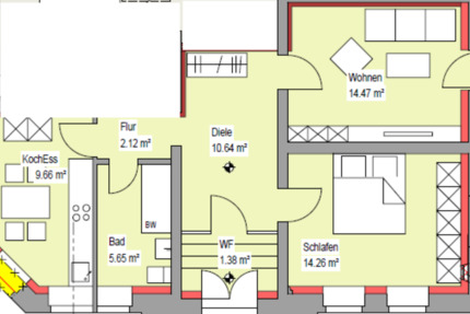 Wohnung Herford Falkendiek - 1 Zimmer, 60 m&sup2;, 720&euro; | Angebot:25230141
