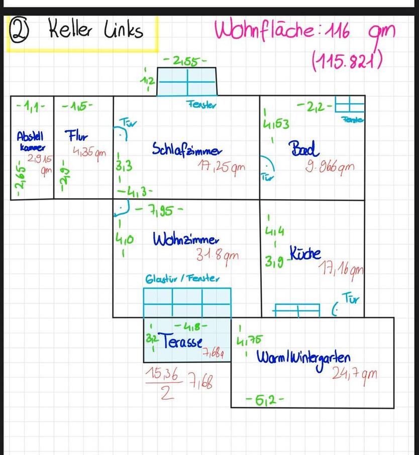 Mainz Laubenheim: 116 m² SouterrainWohnung – kernsaniert