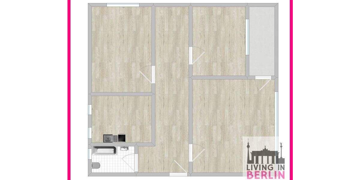 Etagenwohnung Berlin Marienfelde - 2 Zimmer, 80 m&sup2;, 965&euro; | Angebot:25230222