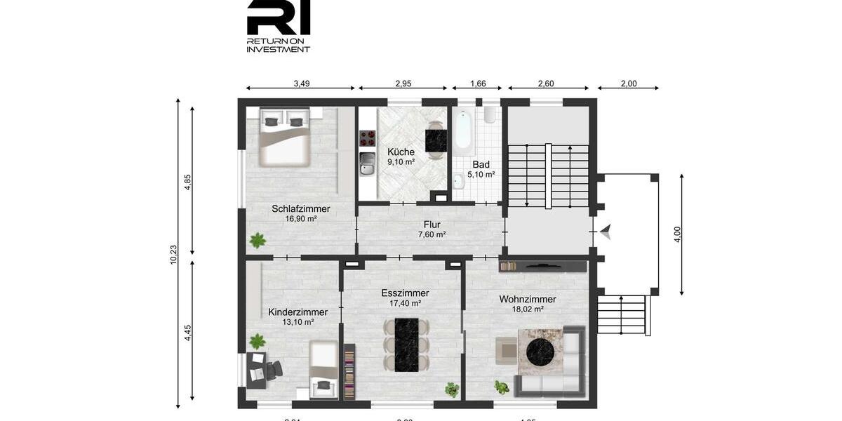 Hochparterre Colditz - 4 Zimmer, 90 m&sup2;, 590&euro; | Angebot:26681804