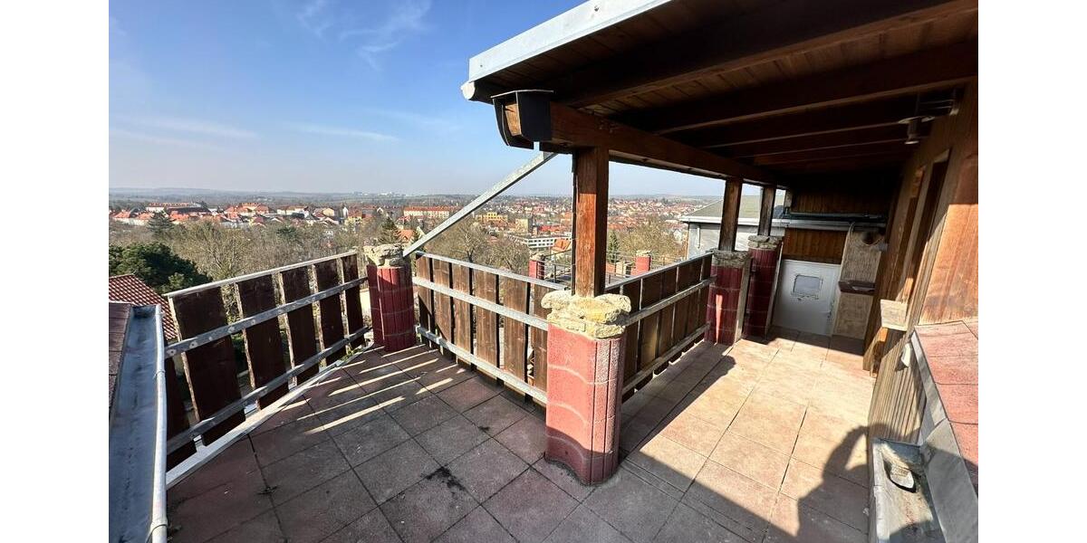 Sanierte 3-Raum–Wohnung mit Terrasse über den Wolken Apoldas 3 zimmer
