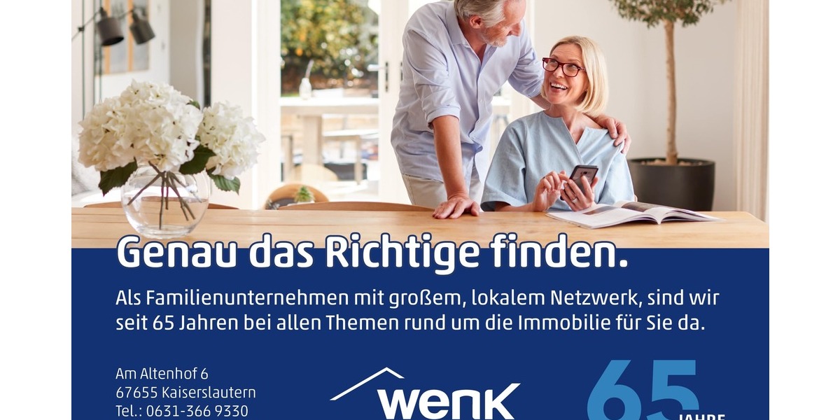 Etagenwohnung Kaiserslautern Innenstadt - 2 Zimmer, 63 m&sup2;, 950&euro; | Angebot:26157431