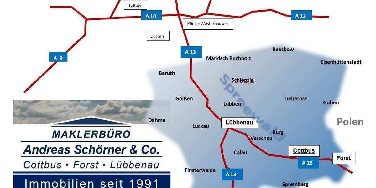BüroPraxisräume mit reichlich Parkplätzen vor der Haustür in Lübbenau zu vermieten 4 zimmer