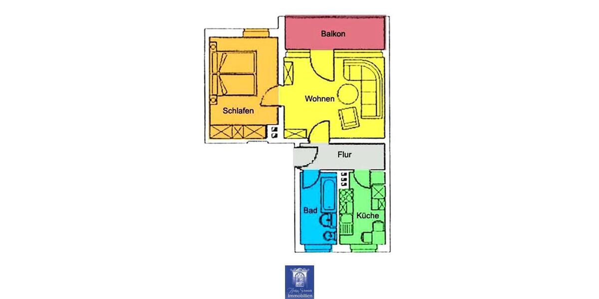 Etagenwohnung Dorfhain - 2 Zimmer, 50 m&sup2;, 295&euro; | Angebot:25766081