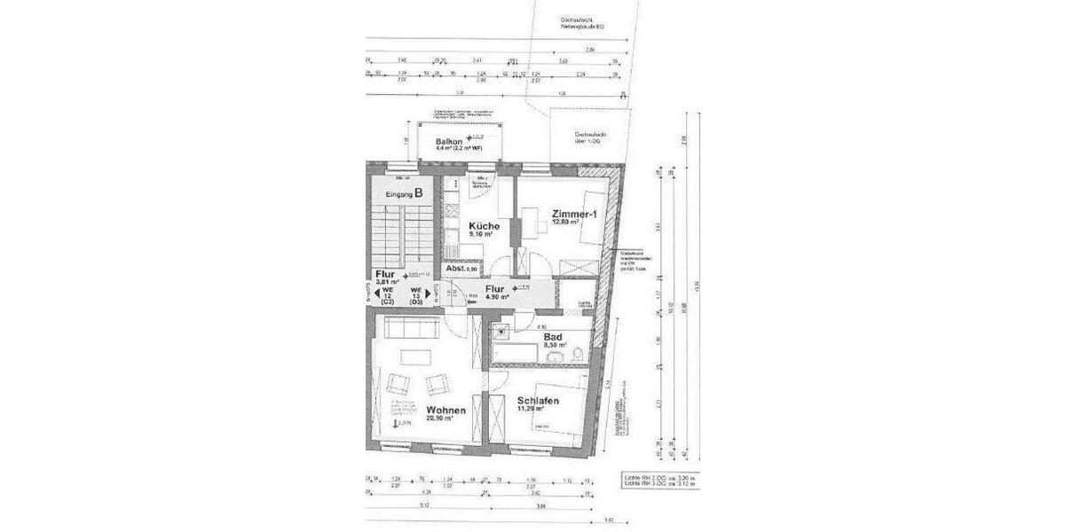 Etagenwohnung Magdeburg Alte Neustadt - 3 Zimmer, 71 m&sup2;, 695&euro; | Angebot:20415995