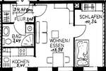 Helle ZweiraumWohnung, umfassend renoviert