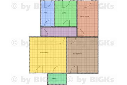 BIGKs - Schleusingen: 3 Raum Wohnung, sep. Küche und Balkon (-;) - Wohnung Schleusingen Schleusingen | Angebot:26989045