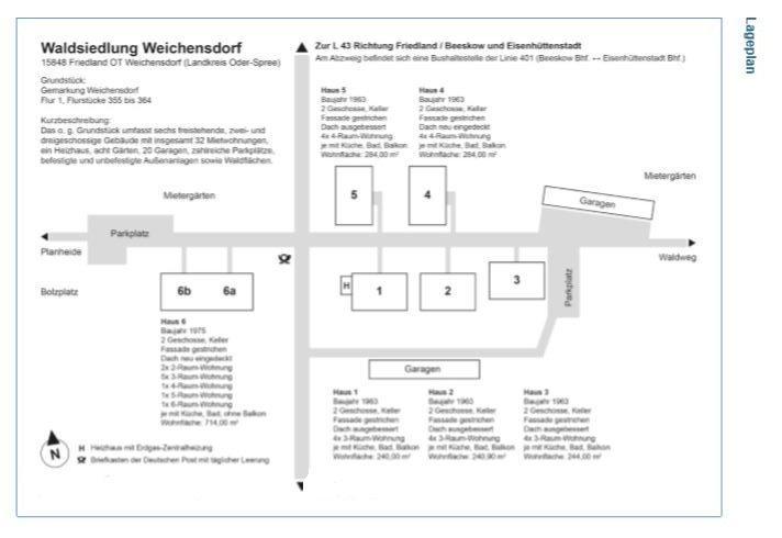 Etagenwohnung Beeskow - 4 Zimmer, 70 m&sup2;, 589&euro; | Angebot:26426483
