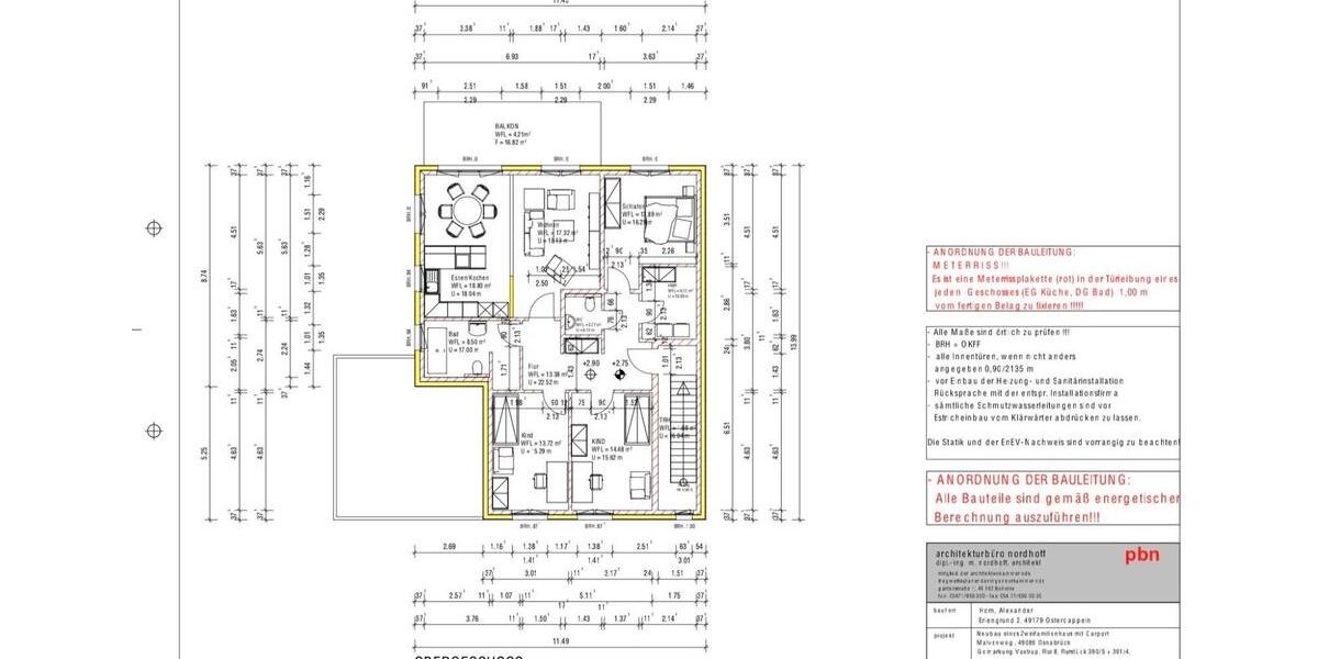 Erdgeschoßwohnung Osnabrück Gretesch - 4 Zimmer, 115 m&sup2;, 1.500&euro; | Angebot:25793273