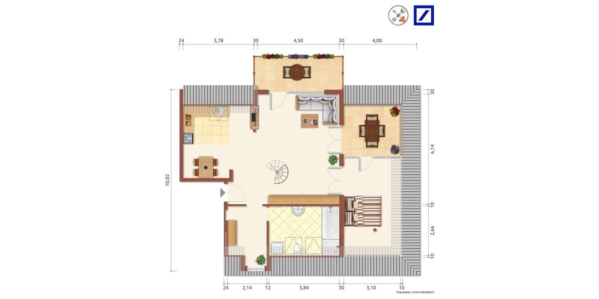 Dachgeschoßwohnung Ahrensfelde - 3 Zimmer, 93 m&sup2;, 1.300&euro; | Angebot:25895326