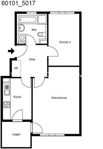 Etagenwohnung Potsdam Drewitz - 2 Zimmer, 58 m&sup2;, 475&euro; | Angebot:24539527