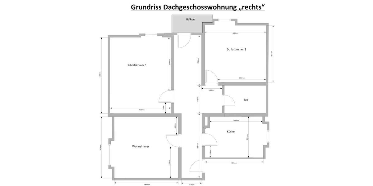 Dachgeschoßwohnung Wittlich - 3 Zimmer, 87 m&sup2;, 950&euro; | Angebot:26660900