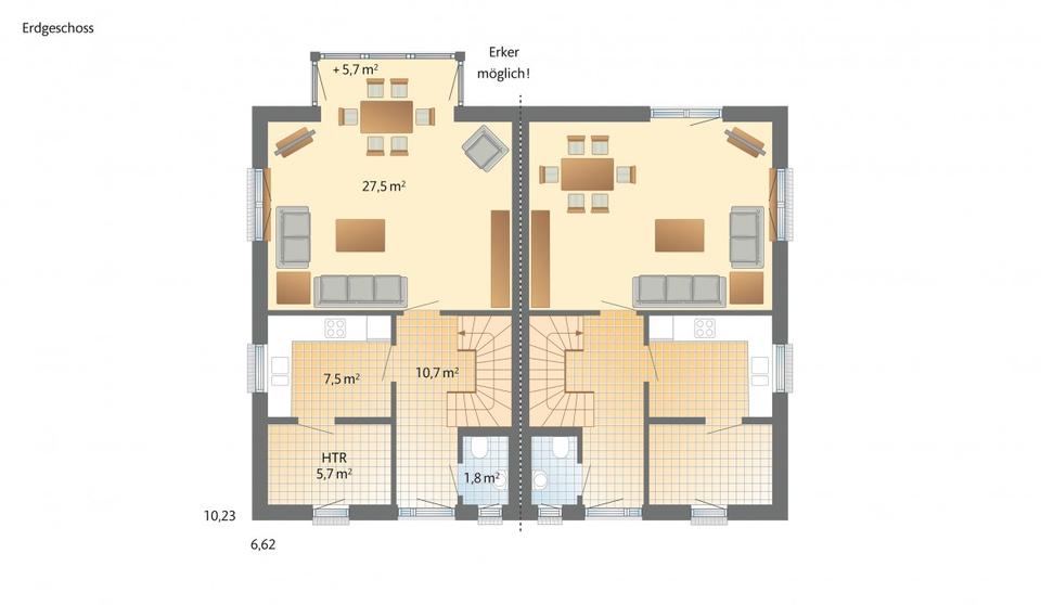 Doppelhaushälfte Roetgen - 4 Zimmer, 120 m&sup2;, 1.999&euro; | Angebot:23186943