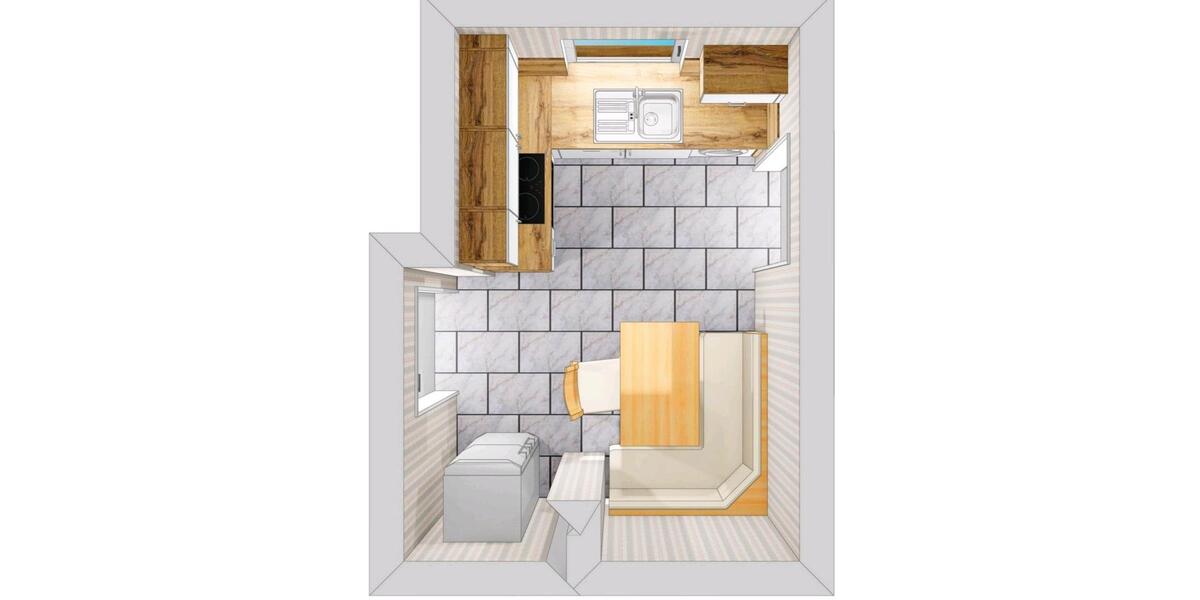 Erdgeschoßwohnung Hildburghausen - 2 Zimmer, 49 m&sup2;, 530&euro; | Angebot:24794130