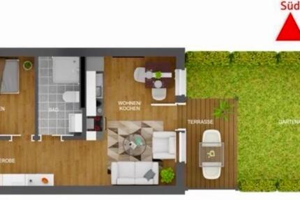 Wohnen auf Zeit Ulm Söflingen - 1.5 Zimmer, 33 m&sup2;, 690&euro; | Angebot:24983320