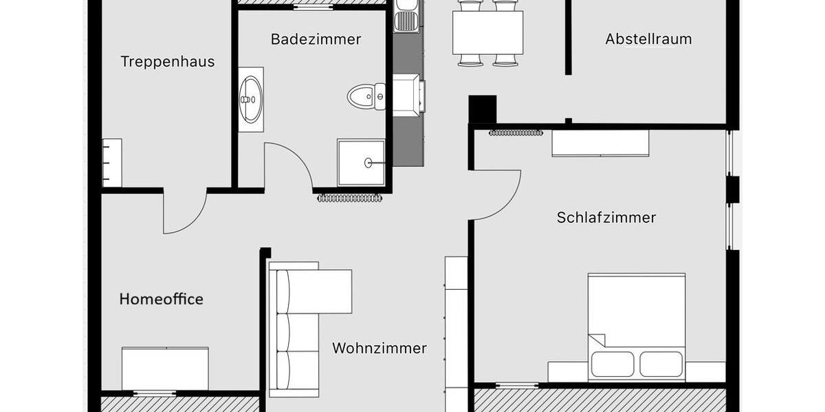 Dachgeschoßwohnung Bad Staffelstein - 2 Zimmer, 66 m&sup2;, 660&euro; | Angebot:26432462